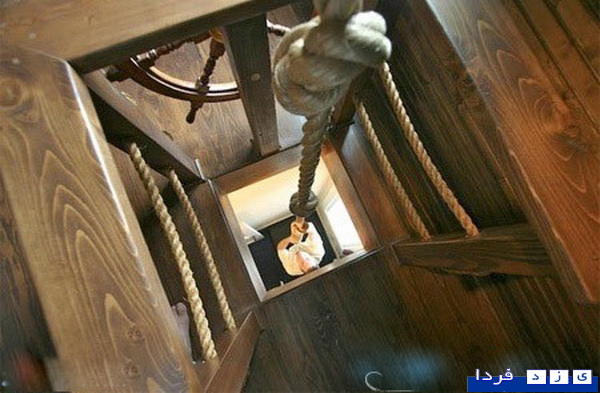 اتاق خوابی متصل به کشتی دزدان دریایی!