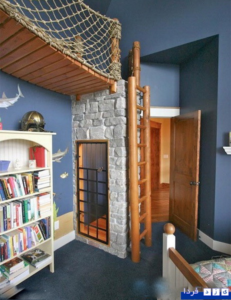 اتاق خوابی متصل به کشتی دزدان دریایی!