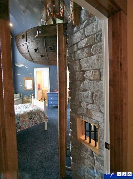 اتاق خوابی متصل به کشتی دزدان دریایی!