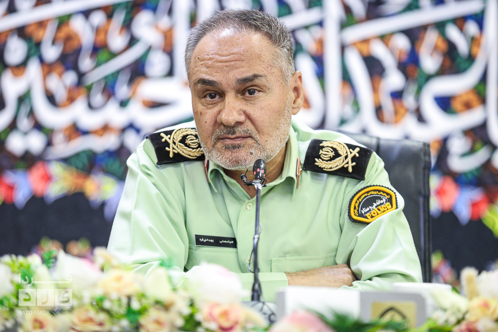 نشست خبری فرمانده انتظامی استان یزد با اهالی رسانه