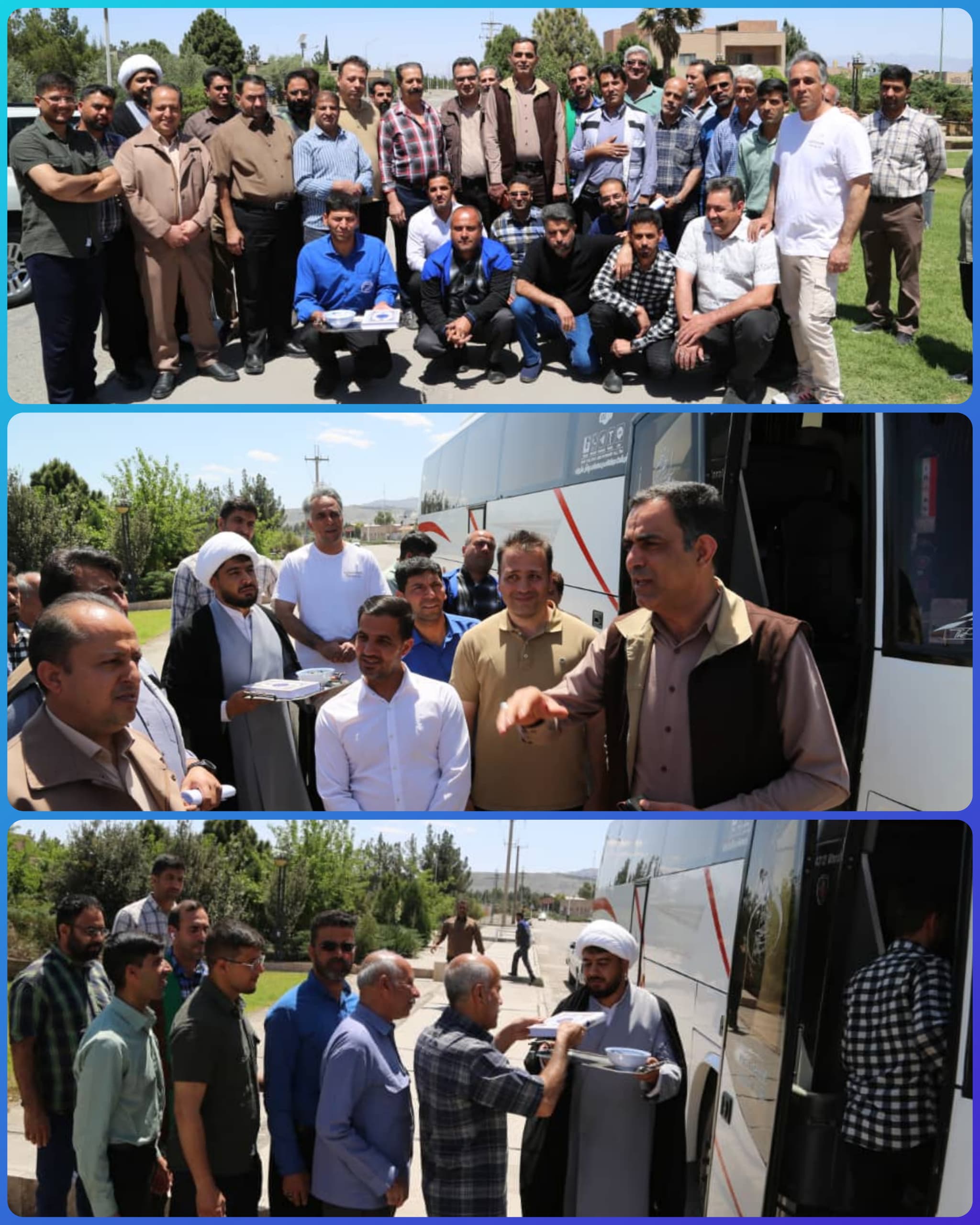 اعزام اولین گروه از کارکنان مجتمع معدنی چادرملو به اردوی راهیان نور غرب کشور