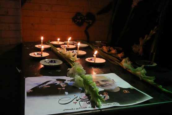 شام غریبان سردار شهید حاج قاسم سلیمانی در رفسنجان/ تصاویر 