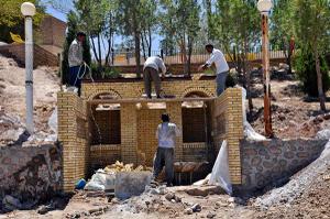 احداث ایستگاه اتوبوس سنتی در روستای بیده میبد